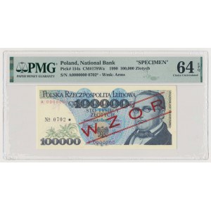 100.000 zł 1990 - WZÓR - A 0000000 - No.0702