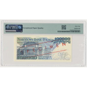 100.000 zł 1990 - WZÓR - A 0000000 - No.0702