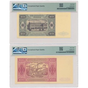 20 i 100 złotych 1948 - HK, HS - zestaw (2szt)