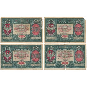 Dyrekcja PKKP 500 mkp 01.1919 - zestaw (4szt)