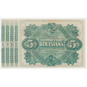 USA, Louisiana, 5 Dollars 1879