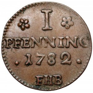 Rostock, Pfennig 1782 FHB