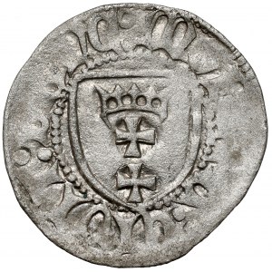 Kazimierz IV Jagiellończyk, Szeląg Gdańsk - orzeł BEZ korony