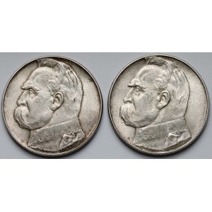 Piłsudski 10 złotych 1938-1939 - zestaw (2szt)