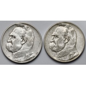 Strzelecki i Piłsudski 5 złotych 1934 i 1935 - zestaw (2szt)
