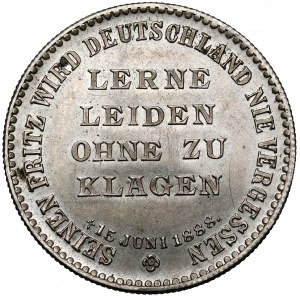 Niemcy, Prusy, Medal 1888 - śmierć Fryderyka III