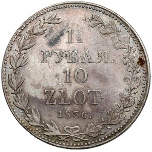 1-1/2 rubla = 10 złotych 1836 MW, Warszawa