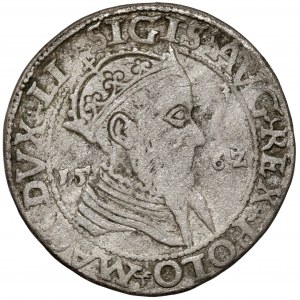 Zygmunt II August, Trojak Wilno 1562 - SZEROKI