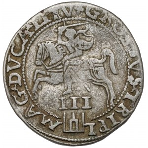 Zygmunt II August, Trojak Wilno 1562 - SZEROKI