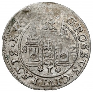 Stefan Batory, Grosz Ryga 1582 - mała głowa