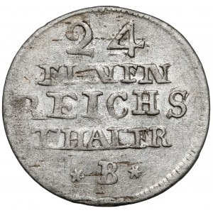 Śląsk, Fryderyk II Wielki, 1/24 talara 1751-B, Wrocław