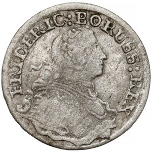 Śląsk, Fryderyk II Wielki, 3 krajcary 1753-B, Wrocław