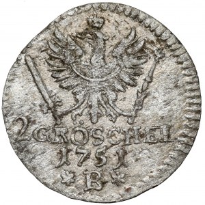 Śląsk, Fryderyk II Wielki, 2 greszle 1751-B, Wrocław