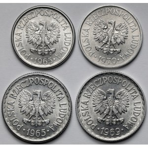 50 groszy i 1 złoty 1965-1970 - zestaw (4szt)