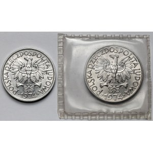 2 i 5 złotych 1974 - zestaw (2szt)