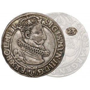 Zygmunt III Waza, Szóstak Kraków 1623 - data przy nominale