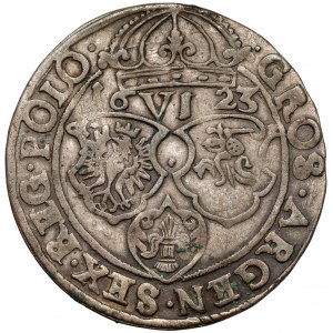 Zygmunt III Waza, Szóstak Kraków 1623 - data przy nominale