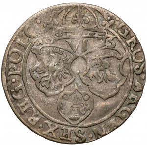Zygmunt III Waza, Szóstak Kraków 1623 - data przy nominale