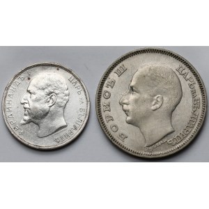 Bułgaria, 2 i 100 leva 1913-1930 - zestaw (2szt)