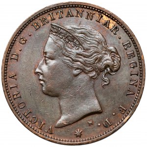 Wlk. Brytania, Wiktoria, 1/24 schilling 1877 - Jersey