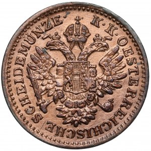 Austria, Franciszek Józef I, 1/4 krajcara 1851-A, Wiedeń