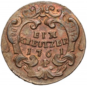 Austria, Maria Teresa, Krajcar 1761-P, Praga