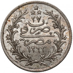 Egipt, Qirsh AH1293/27-W (1901) Berlin