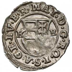 Węgry, Matthias II, Denar 1618 KB, Kremnica