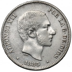 Filipiny, Alfonso XII, 50 centavos 1885