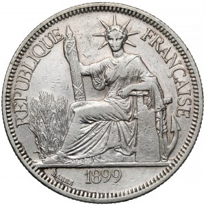 Indochiny Francuskie, Piastre de Commerce 1899-A, Paryż