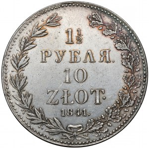 1-1/2 rubla = 10 złotych 1841 MW, Warszawa