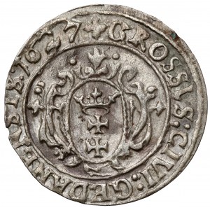 Zygmunt III Waza, Grosz Gdańsk 1627 - ex. Karolkiewicz