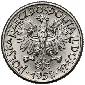 Próba NIKIEL 50 groszy 1958 - wieniec