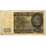 500 złotych 1940 ostemplowany jako FALSCH Kl. II Typ A