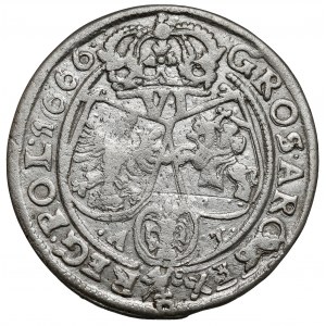 Jan II Kazimierz, Szóstak Bydgoszcz 1666 AT