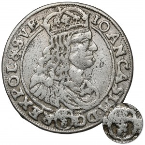 Jan II Kazimierz, Szóstak Bydgoszcz 1667 TLB - Ślepowron w kole