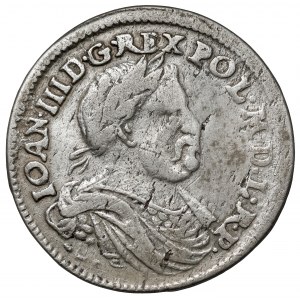 Jan III Sobieski, Ort Bydgoszcz 1677 - litery MH - rzadki