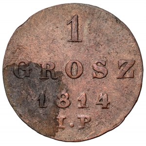 Księstwo Warszawskie, 1 grosz 1814 IB