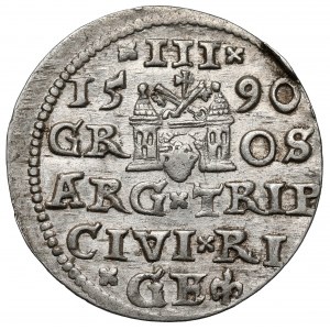 Zygmunt III Waza, Trojak Ryga 1590