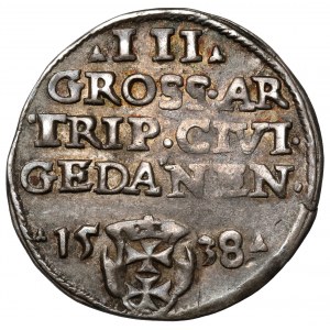 Zygmunt I Stary, Trojak Gdańsk 1538