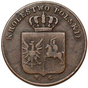 Powstanie Listopadowe, 3 grosze 1831 KG - bez listka - rzadkie