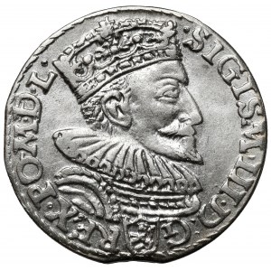 Zygmunt III Waza, Trojak Malbork 1594 - otwarty