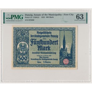 Gdańsk, 500 marek 1922