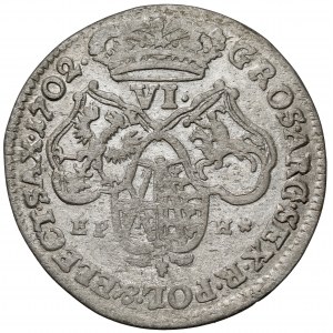 August II Mocny, Szóstak Lipsk 1702 EPH