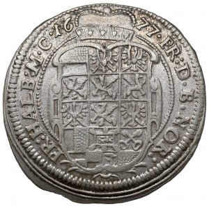 Brandenburg-Ansbach, Johann Friedrich, 1/6 talara 1677