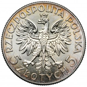 Głowa Kobiety 5 złotych 1934