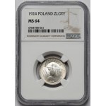 Kobieta i kłosy 1 złoty 1924 - PIĘKNA
