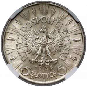 Piłsudski 5 złotych 1938