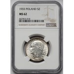 Głowa Kobiety 5 złotych 1933
