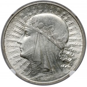 Głowa Kobiety 10 złotych 1932 zn, Warszawa